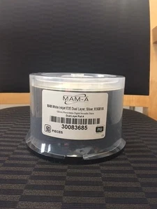 8,5 GB MAM-A (Mitsui) Double Layer = WHITE INKJET HUB = DVD + RS 50er Pack - Bild 1 von 1