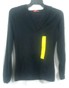 PUMA Womens S Dark Gray Hooded Long Sleeve Shirt Top Activewear Hoodie - Picture 1 of 4