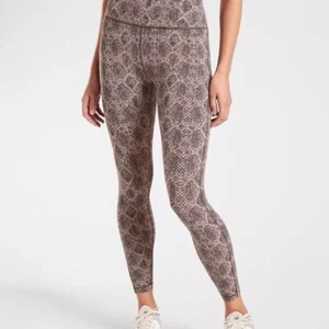 Athleta Ultimate Stash Pocket 7/8 Snake Tight Yoga Fitness Hose #531314 Medium - Bild 1 von 10