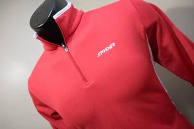 Chaqueta Atlética Spyder 1/4 Roja Elastizada Rendimiento Mujer Talla 8 Foto 1 de 4