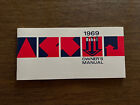 1969 AMC REBEL OWNERS MANUAL BROCHURE 64 PAGES LONG. Excellent Condition.
