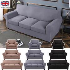 1/2/3 Seater Furniture Sofa Covers Stretch Jacquard Slipcover Protector Set Home