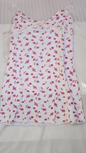 Esprit Brand Spaghetti Strap Top with a Pink Floral Pattern - Picture 1 of 8