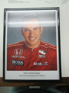 HELIO CASTRONEVES - ORIG SIGNED PHOTO: 2x WINNER INDY 500 - Picture 1 of 2