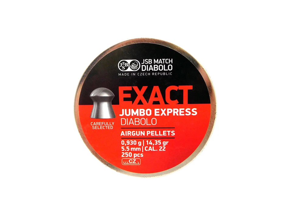 JSB Diabolo Exact Jumbo 22 Cal 14.35 Grains Domed 250 Count - Image 1 of 1