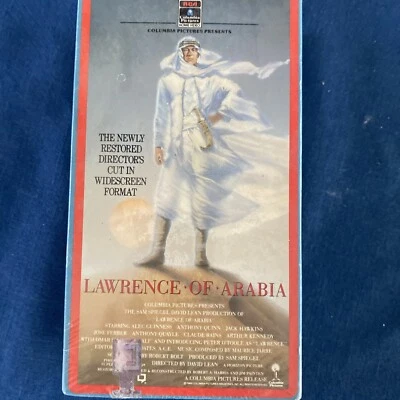 Lawrence of Arabia (VHS, 1989 Restored Version Letterboxed & Wi-Fi. Sealed & NEW - Image 1 of 4