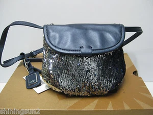 UGG SPARKEL MINI FLAP DECO BLUE WOMEN PURSE - Picture 1 of 12