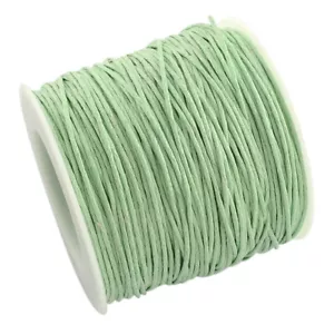 100yards/roll Environmental Waxed Cotton Thread Beading Cords Craft String 1mm - Picture 1 of 66
