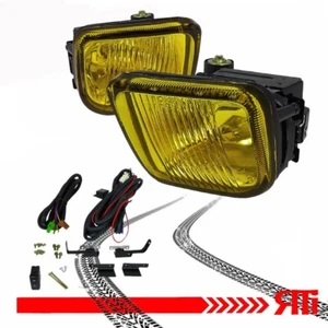For 96-98 Honda Civic Yellow Fog Light Kit + Harness + on/off Switch + Covers - Picture 1 of 2