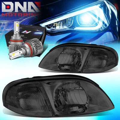 PARA FORD WINDSTAR 1999-2003 ESTILO OE FAROS LÁMPARAS CON KIT LED ESTILO DELGADO AHUMADO Foto 1 de 4