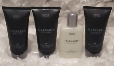 MARKS & SPENCER HARVARD BLUE HARBOUR 男式闪光灯/淋浴凝胶/面部洗涤/乳液 — 第 1/2 张图片