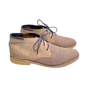 Steve Madden Henree 2 Botas Chukka Para Hombre Talla 11 Gris Cuero Lona Usadas en Excelente Condición - Imagen 1 de 24
