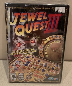Jewel Quest III - WIN/MAC PC CD-ROM - Gem Matching Game (2008).  NEW~Sealed - Picture 1 of 4