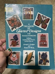 A Treasury of Charted Designs For Needleworkers- 141 Pattern Motifs-Birds-Flower - Picture 1 of 7