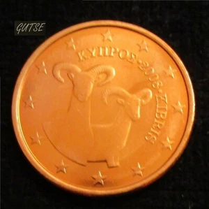 CIPRO, 5 CENTESIMI EURO 2008, DUE MUFLONI, NON IN CIRCOLAZIONE. - Foto 1 di 2