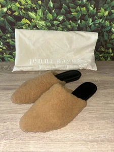 New Jenni Kayne Shearling Slip-On Mule Flats In Natural EURO 38 - Picture 1 of 7