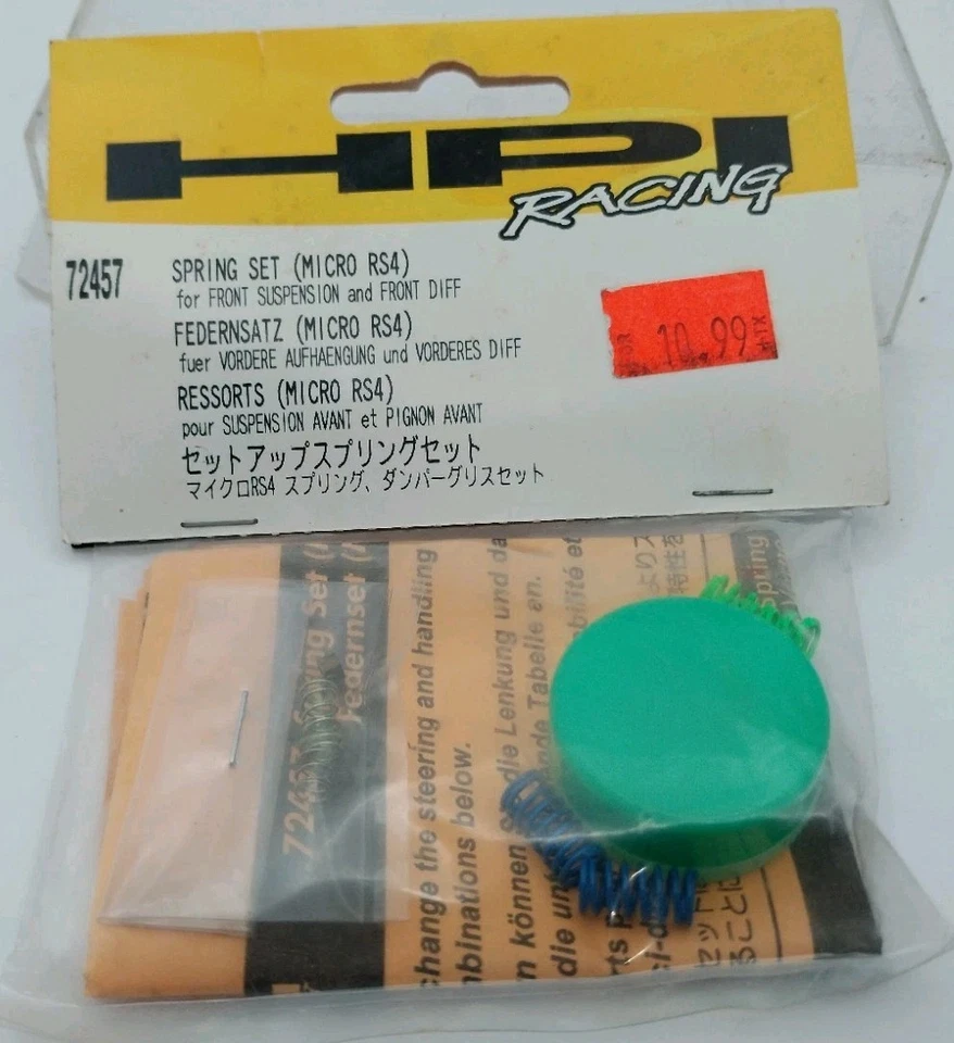 HPI Front Suspension & Diff Spring Set Micro RS4 Differential Part RC 1/18 - Image 1 of 1