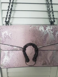 Luxus Tasche Schlangenmuster Rosa - Bild 1 von 6