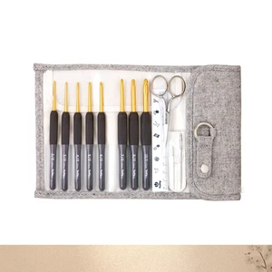 Etimo Crochet Hook Set Tulip ー TES-001 Royal ーknitting ー Silver Japan NEW - Picture 1 of 16