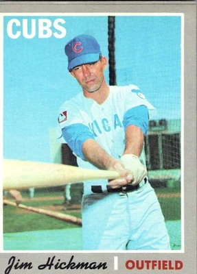 1970 Topps Jim Hickman #612 Chicago Cubs Baseball Card - Image 1 of 2