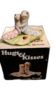 Vintage Raupe Umarmungen & Küsse von Römer Porzellan Figur Marienkäfer - Bild 1 von 18