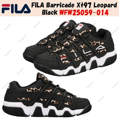 FILA Barricade Xt97 Leopardo Negro WFW25059-014 Hombres Talla - Imagen 1 de 4