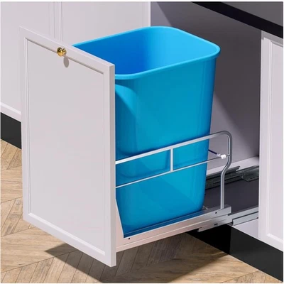 重型拉出垃圾桶柜下 - 软关闭滑块,40 夸脱容量 — 第 1/4 张图片