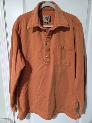 The Territory Ahead Long Sleeve Shirt Rust Orange 1/4 Button Men’s Size XLT - Image 1 of 4