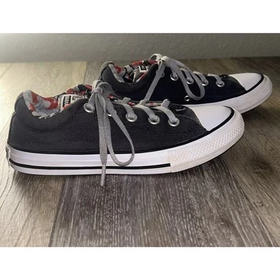 Converse All Star Negro Gris Rojo Tormenta Viento Street Junior Juvenil Talla 1-671511F Foto 1 de 4