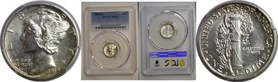 1919-D Mercury Dime   PCGS MS-62 - Image 1 of 3