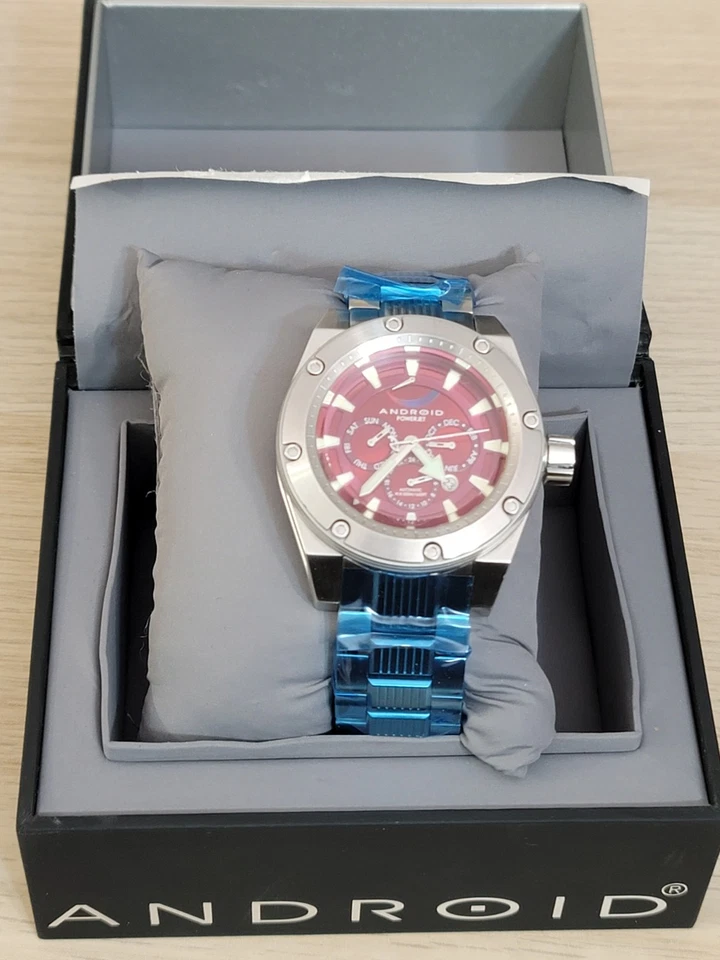 Android Automatic Powerjet 9100 Champagne Gold Dial Stainless Steel Watch Ad554