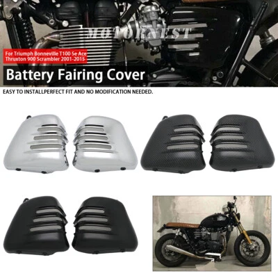 For Triumph BONNEVILLE T100 SE Thruxton 900 Scrambler Side Fairing Battery Cover - Image 1 of 4