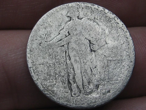 Dateless Silver Standing Liberty Quarter, Type 1 Variety Minted in 1916 and 1917 Cover