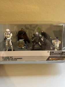Disney Star Wars The Mandalorian 6 Piece Figure Playset Play Set Toys - NEW - Picture 1 of 2