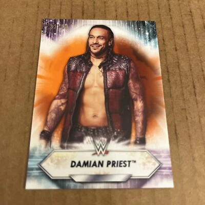 2021 Topps WWE RAW SP /50 Damian Priest #104 Wrestling Card (e8) - Image 1 of 2