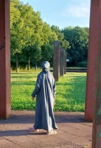 Kinder Hijab Gebetskleidung Gesichtsschleier Muslim Burka Khimar Islamische - Bild 1 von 12