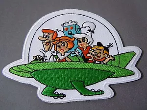 THE JETSONS Family Embroidered Iron-On Patch - 3.75" x 2.75" - Picture 1 of 2
