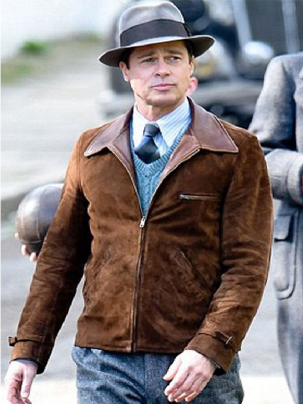 1920's Vintage Style Brad Pitt Brown 