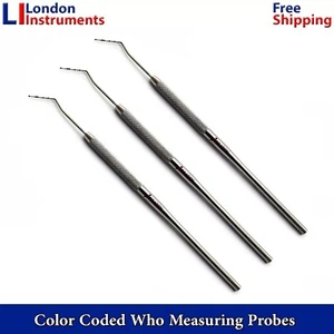 Sonda dental periodontal OMS codificada por colores sondas de medición de profundidad dental laboratorio - Imagen 1 de 7