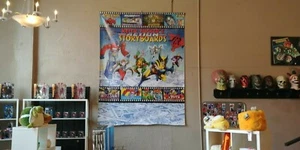 Keith Tucker Original Saturday Morning Cartoon Convention Banner Signed - Picture 1 of 2