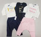 Old Navy Baby Girls Long Sleeve One Pieces & Leggings Pink Navy Girl Power 3-6 M