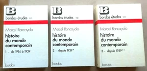 Histoire du Monde Contemporain T I, II & III Marcel RONCAYOLO éd Bordas - Picture 1 of 3