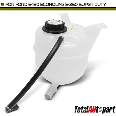Coolant Overflow Tank Reservoir w/ Cap for Ford E-150 2002-2012 E-250 Econoline - Image 1 of 4