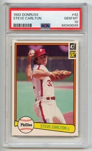 Steve Carlton 1982 Donruss #42 PSA 10 - Picture 1 of 3