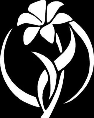 Calcomanía adhesiva de vinilo troquelado flor de lirio para ventana de camión vendedor de EE. UU. Foto 1 de 4