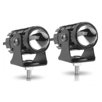 Motorcycle Driving Fog Light Headlights Dual Color Spotlight Lamp Accessories - Image 1 of 4