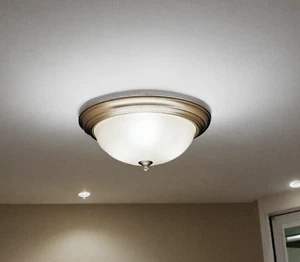 Kichler 8655NI - 3 Light Flush Mount Brushed Nickel Fixture - Picture 1 of 2
