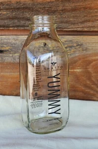 Clean Empty Squarish Quart (32 oz) Glass Bottle Shatto Milk Co YUMMY - Picture 1 of 14