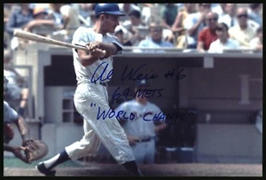 Foto 4x6 autografata Al Weiss 1969 New York Mets - Foto 1 di 2