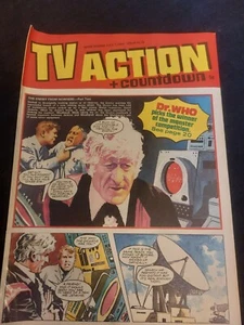 Vintage TV ACTION + COUNTDOWN Comic 1st JULY 1972 #72 Dr Who Persuaders T Birds - Picture 1 of 9